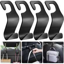 Auto Kopfstützenhalterung Haken 4 Stück Schwarz