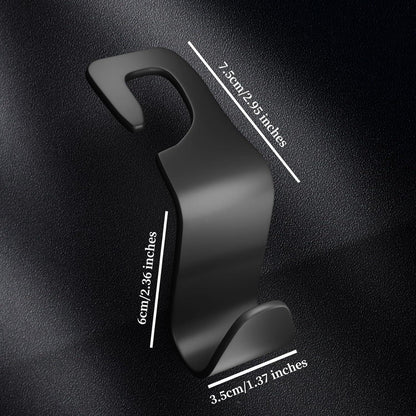 Auto Kopfstützenhalterung Haken 4 Stück Schwarz