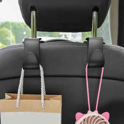 Auto Kopfstützenhalterung Haken 4 Stück Schwarz