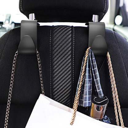 Auto Kopfstützenhalterung Haken 4 Stück Schwarz