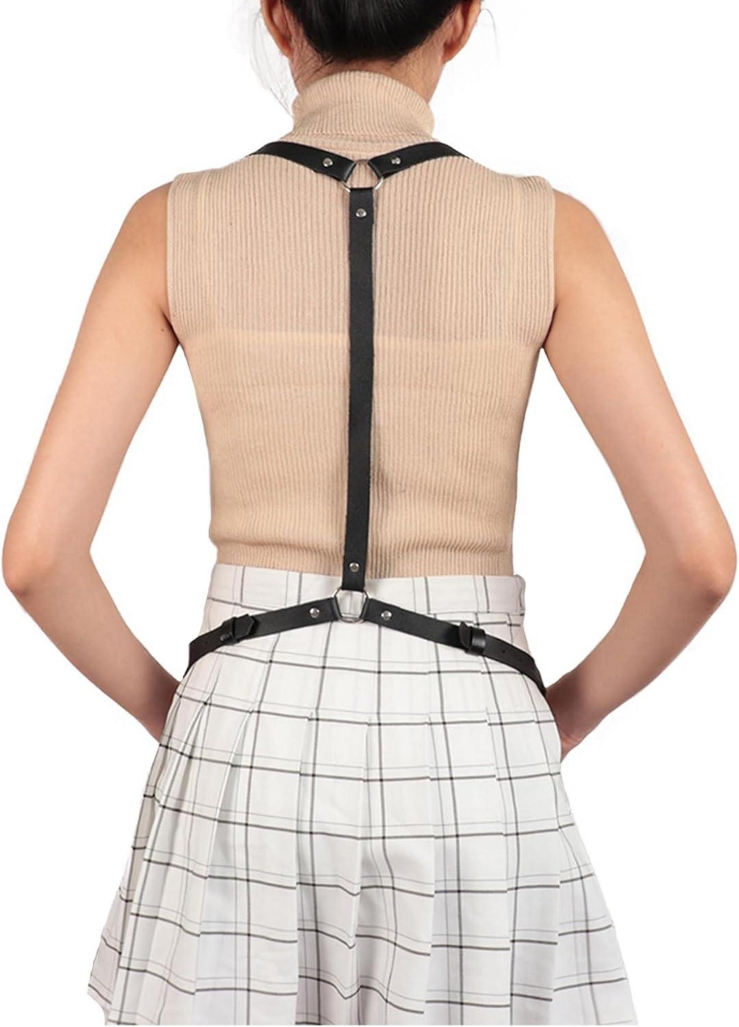 Punk Leder Harness Body Brustgurte Taille Lingerieetztbar