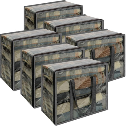 Unterbettaufbewahrung 6er Set 40L faltbar Aufbewahrungsbox