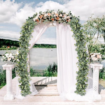 Künstliche Eukalyptus Girlande 2er Set Hochzeit Deko 1,8m Greenery Blumen