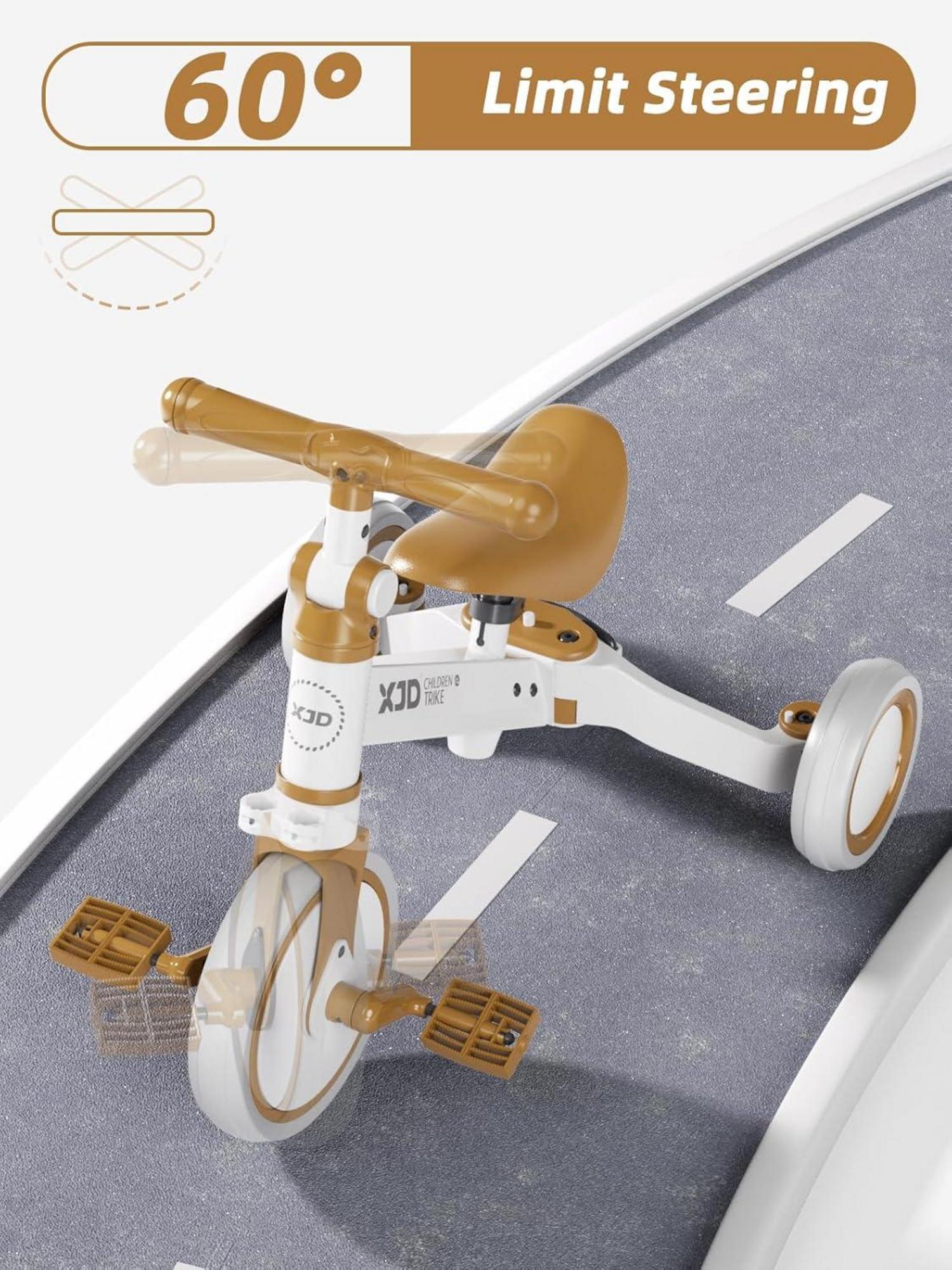XJD Kinder Dreirad Laufrad abnehmbares Pedal Verstellbarer Sitz 10-36 Monate