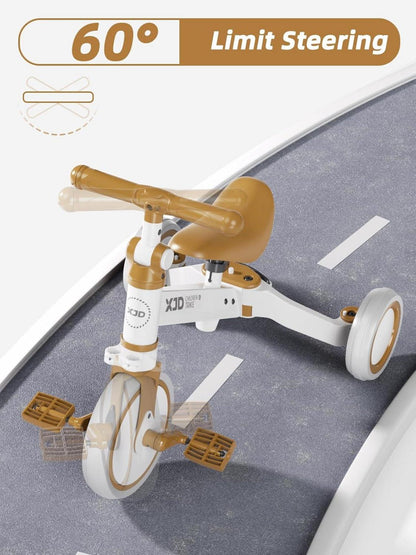 XJD Kinder Dreirad Laufrad abnehmbares Pedal Verstellbarer Sitz 10-36 Monate