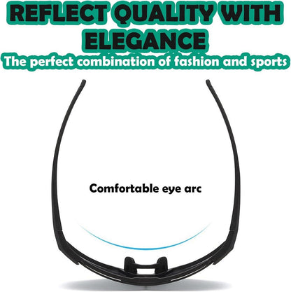 Sport Sonnenbrille Polarisiert Fahrradbrille UV400 Rot