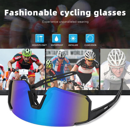 Sport Sonnenbrille Polarisiert Fahrradbrille UV400 Blau