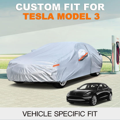 Autoabdeckung Tesla Model 3 (2017-2025) Wasserdicht & Atmungsaktiv