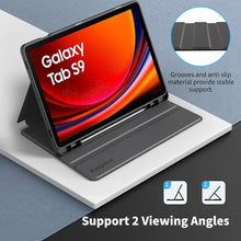 Tablet Hülle mit Stift Halter, Schwarz, Multi-Winkel