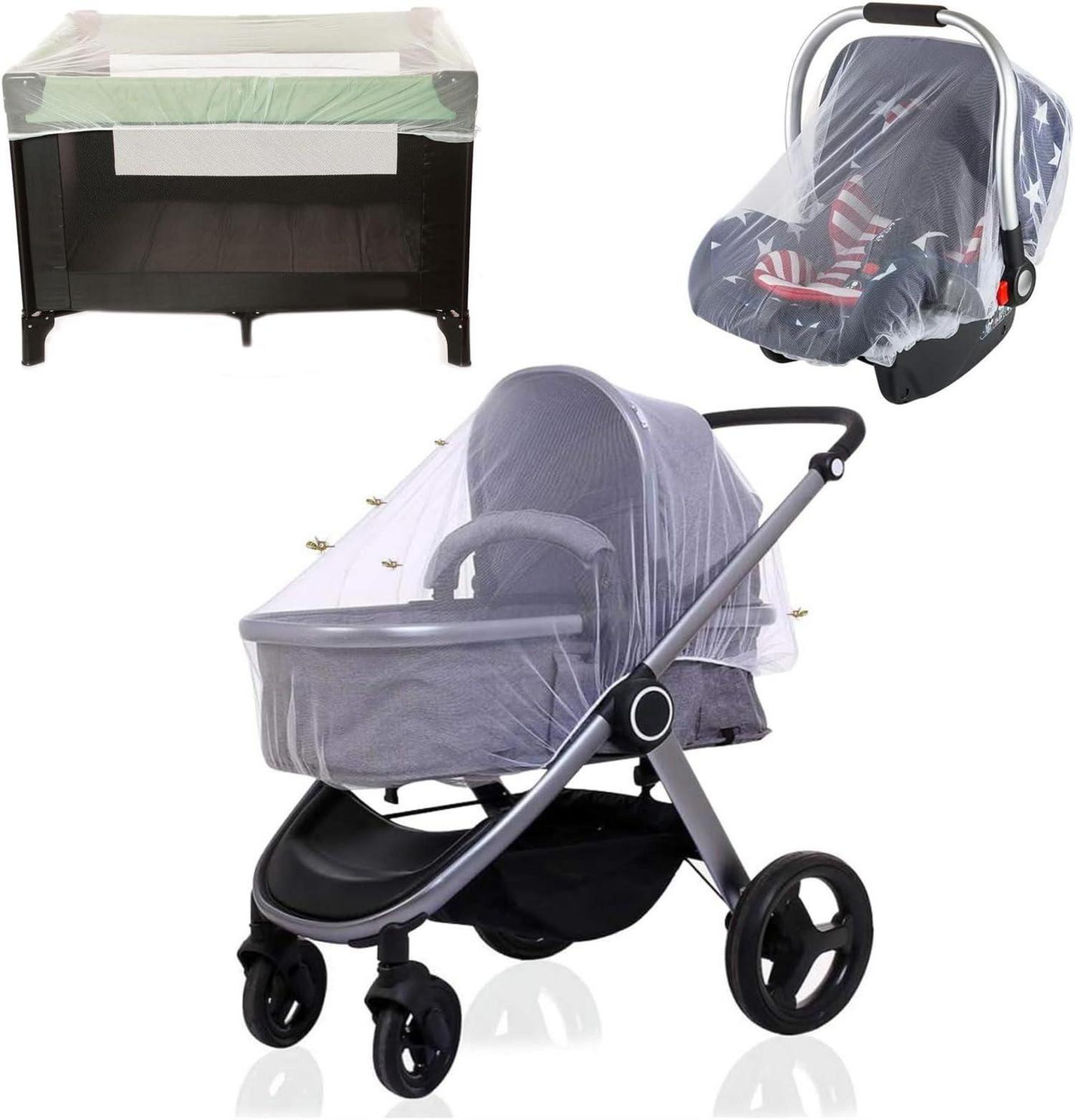 Moskitonetz Kinderwagen Insektenschutz Mückennetz Reisebett Outdoor