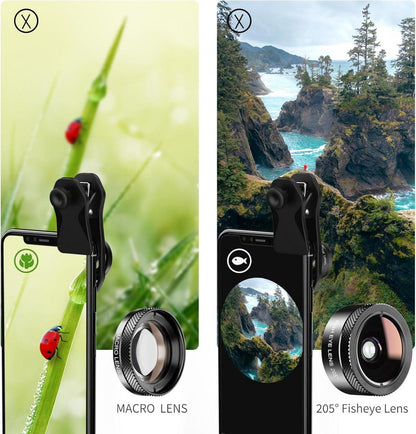 APEXEL 11-in-1 Handy Kamera Objektiv Set für Smartphones