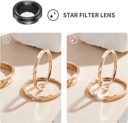 11-in-1 Mobile Phone Lens Kit Wide Angle Macro Fisheye CPL ND32 Kaleidoscope