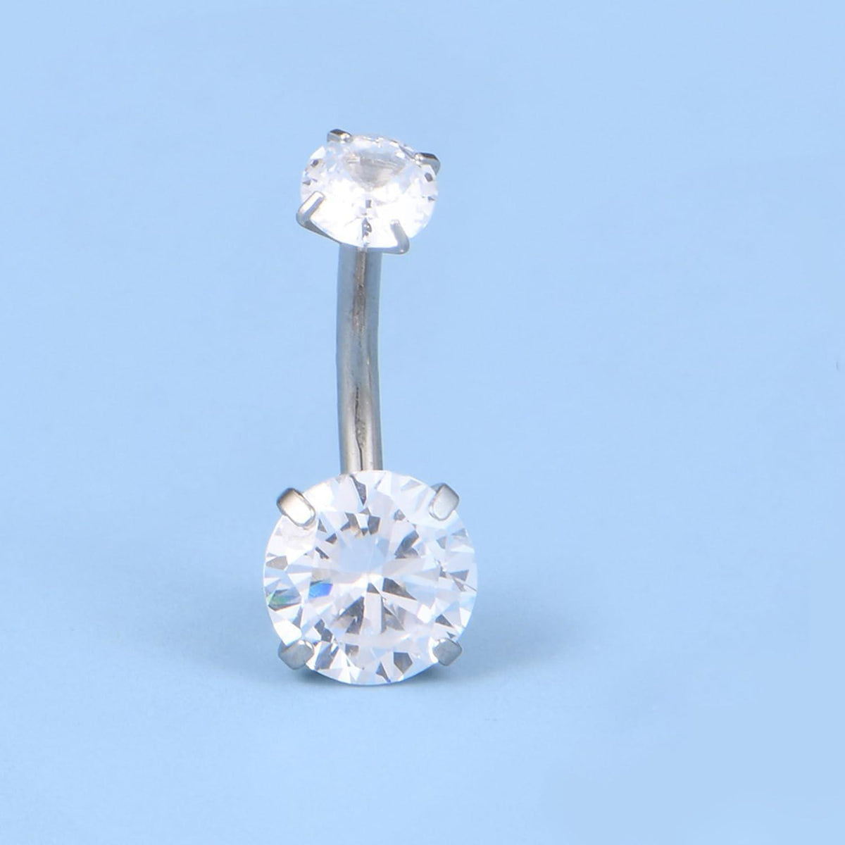Bauchnabelpiercing Kit 14G Chirurgenstahl mit Diamant CZ Schmuck