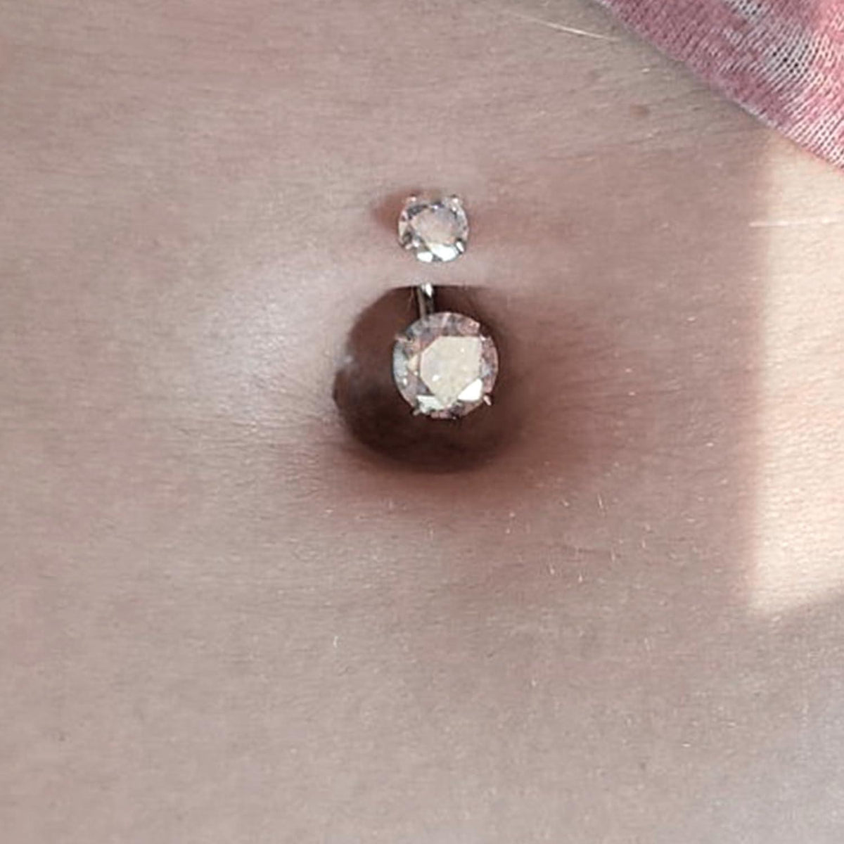 Bauchnabelpiercing Kit 14G Chirurgenstahl mit Diamant CZ Schmuck