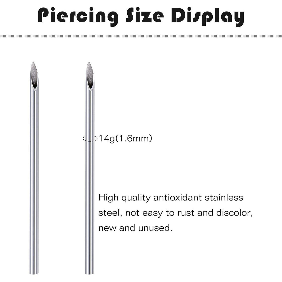 Bauchnabelpiercing Kit 14G Chirurgenstahl mit Diamant CZ Schmuck