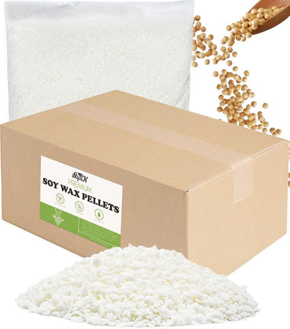Natürliches Sojawachs für Kerzen gießen 5KG SEO Bio Kerzenwachs