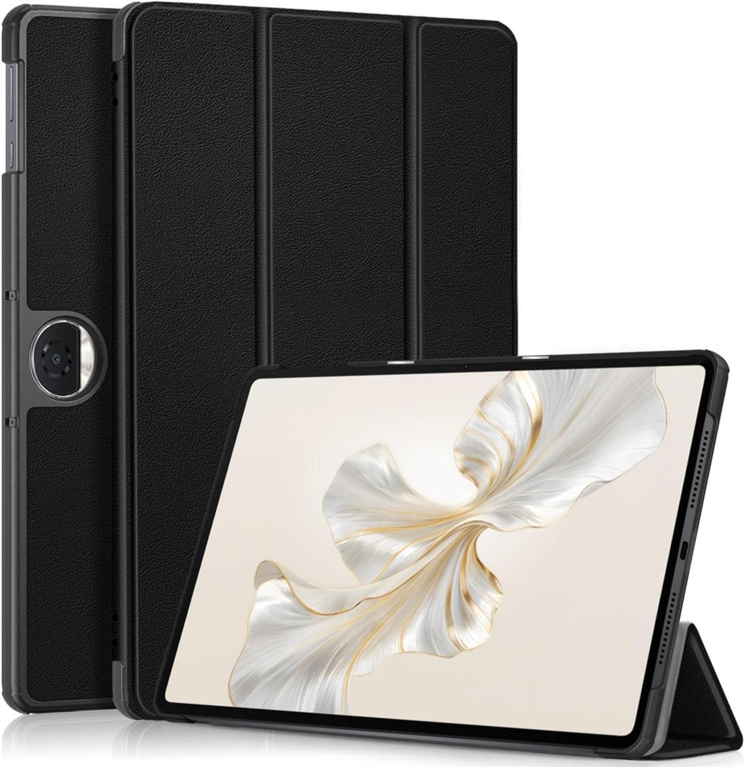 Hülle für Honor Pad 9 12.1 Zoll 2024 Schwarz PU Leder Case