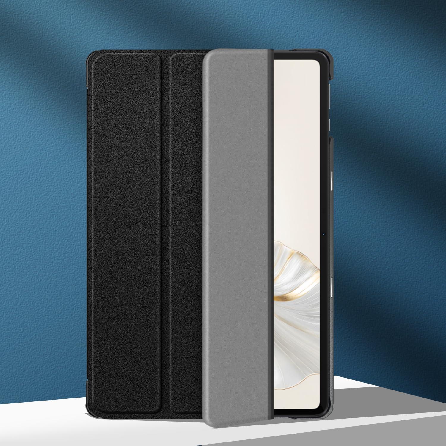 PU Leder Hülle mit Ständer für Honor Pad 9 12.1 Zoll Tablet - Schwarz