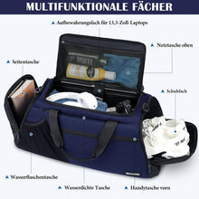 Große Sporttasche Herren 45L Rucksack Nassfach Schuhfach