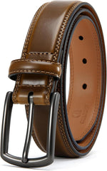 Ledergürtel Herren 32mm Braun Business Anzug Schuhe Cognac