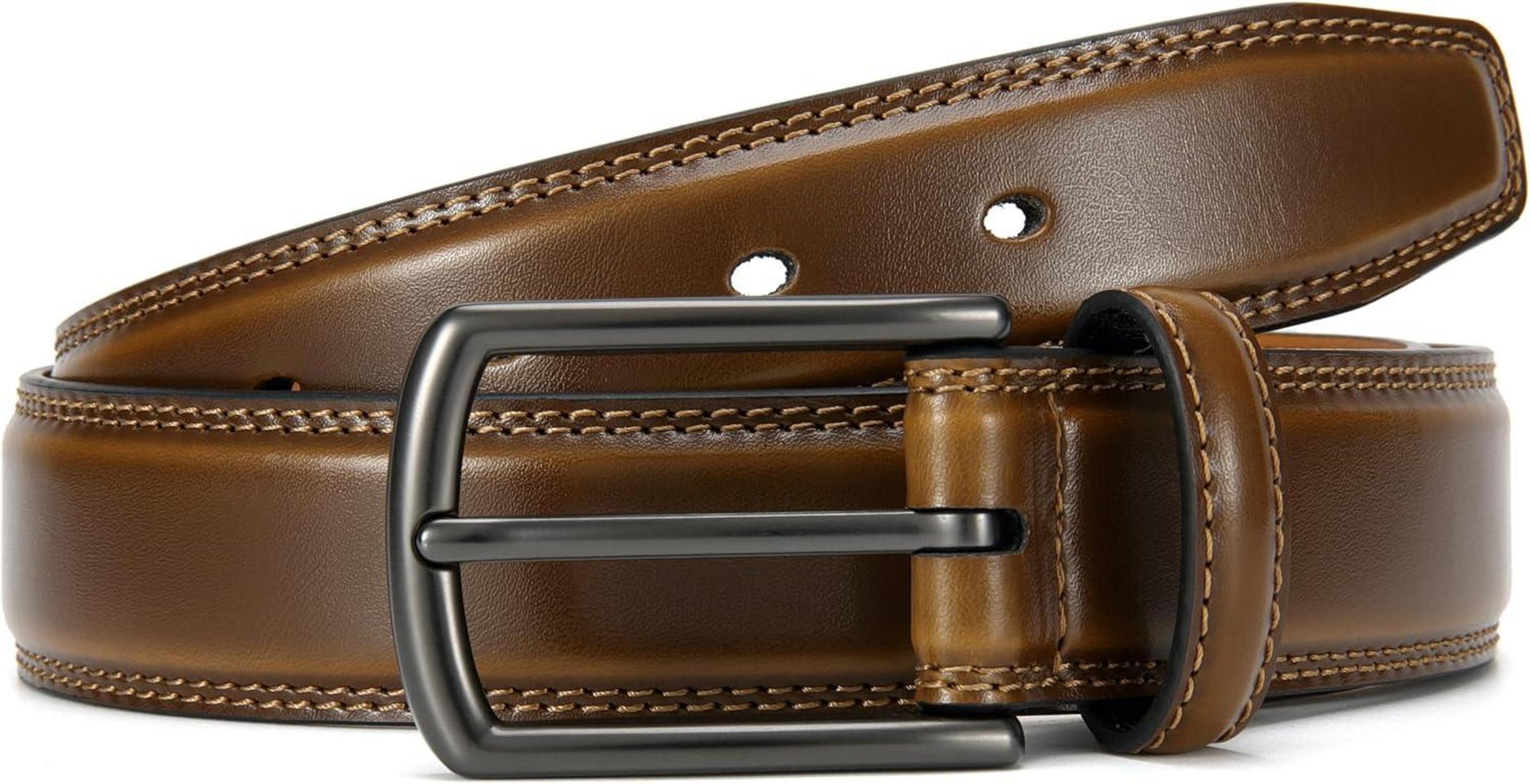 Ledergürtel Herren 32mm Business Anzug Cognac 95cm