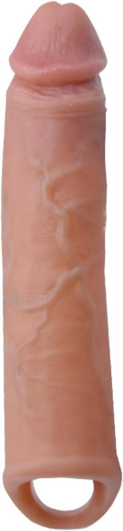 Penishülle 21 cm Silikon Sexspielzeug Männer Penis Sleeve Hülle erotisches Fleischfarbe