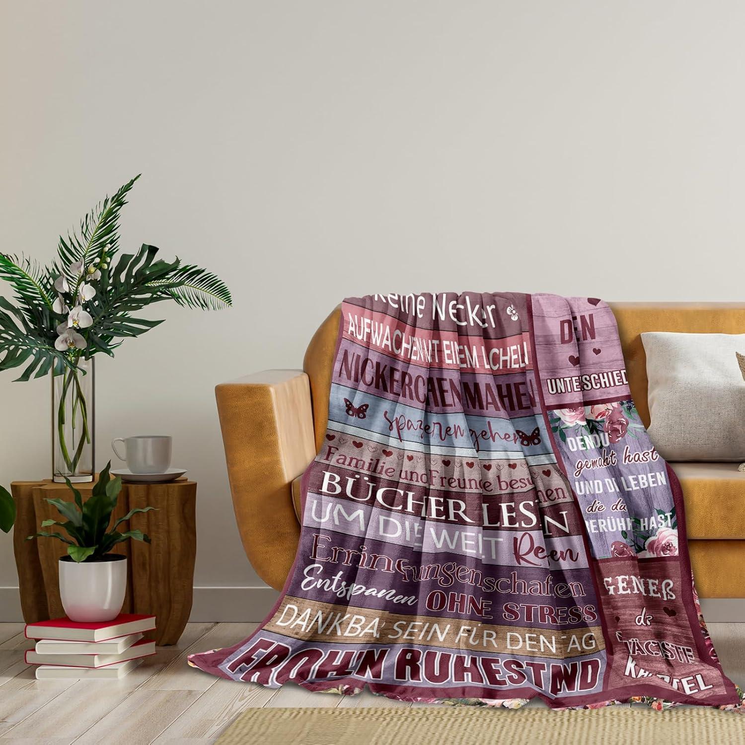 Ruhestandsgeschenk Decke 150x130CM Weich atmungsaktiv