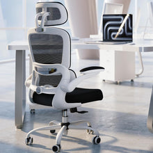 Ergonomischer Bürostuhl Schwarz Mesh Höhenverstellbar mit Rollen