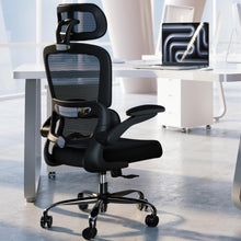 Ergonomischer Mesh Bürostuhl Schwarz Höhenverstellbar Drehstuhl