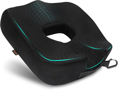 Hämorrhoiden Sitzkissen Memory Foam Donut Kissen Schwarz L Size
