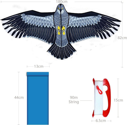 Riesiger Adler Drachen 1,8m für Kinder und Erwachsene, Outdoor-Spielzeug