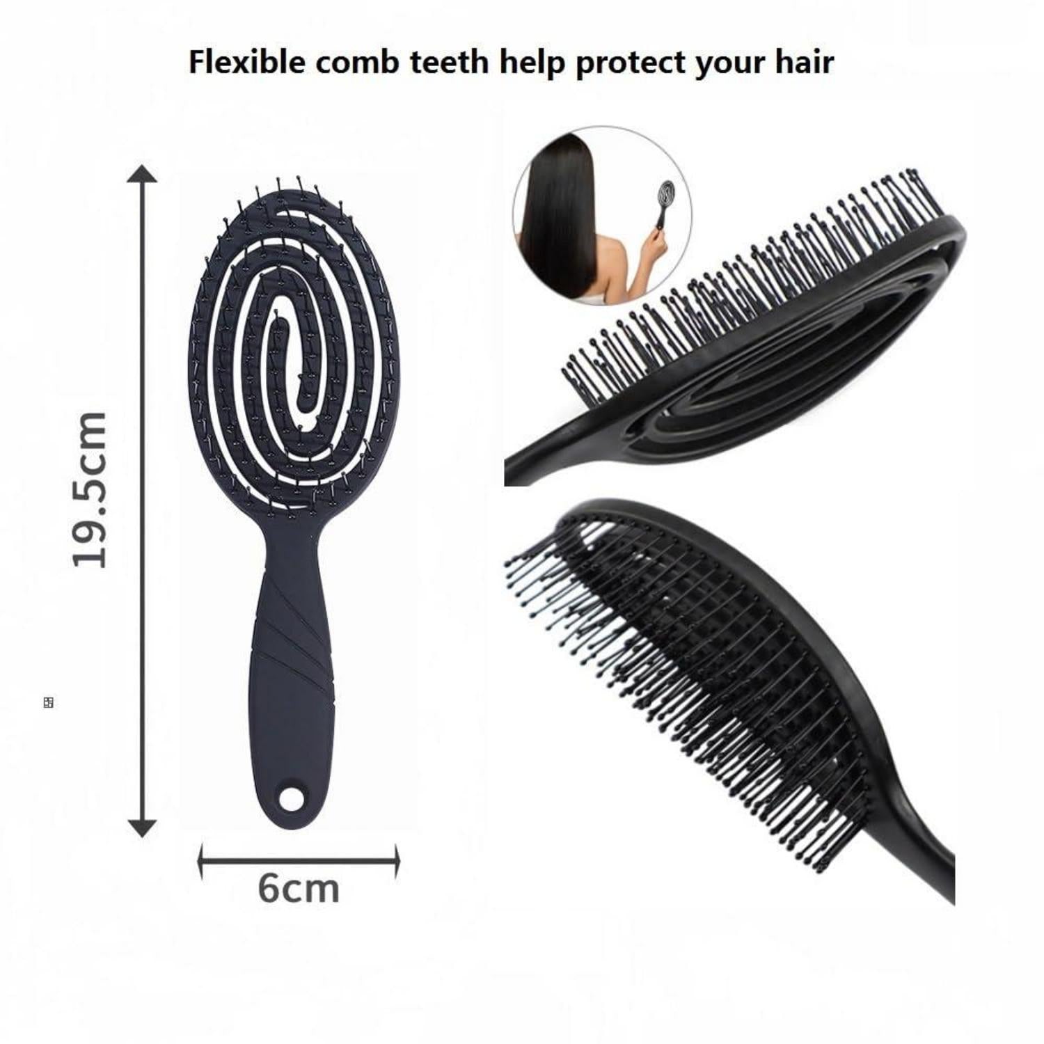 Locken Haar Bürste Set mit Defining Bürste Sprühflasche 9-Reihig Damen