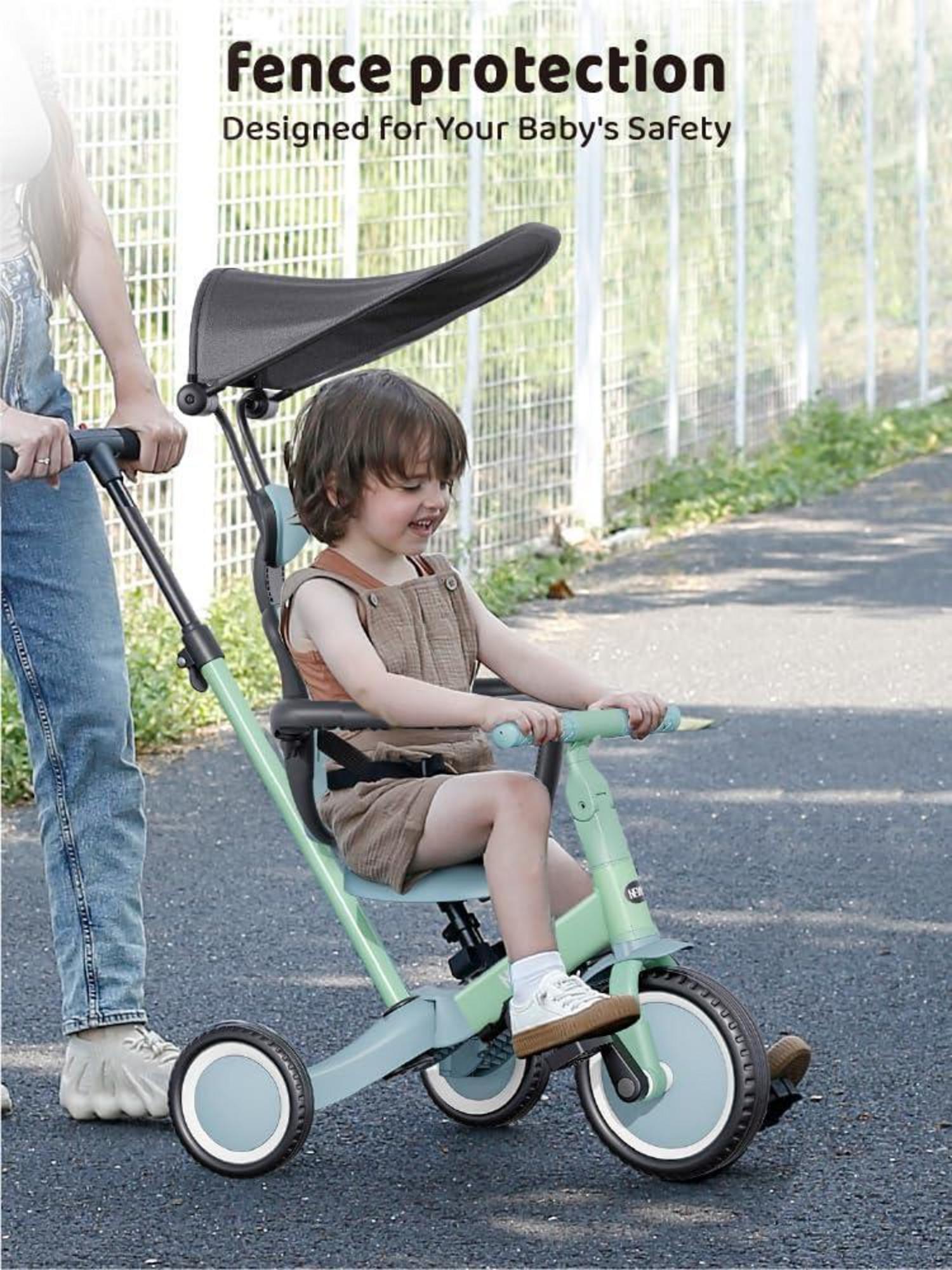 6-in-1 Laufrad Dreirad für Kleinkinder 1-3 Jahre Grün