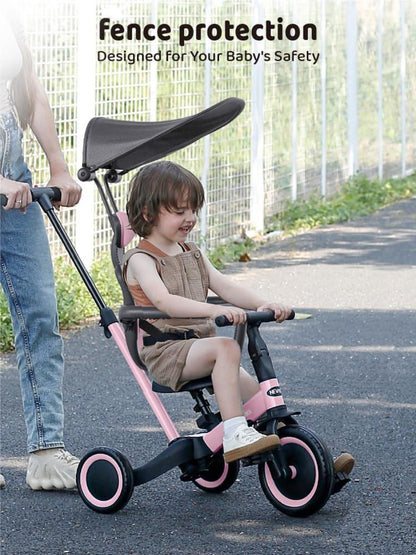 6-in-1 Dreirad Laufrad für Kleinkinder 1-3 Jahre | Schubstange