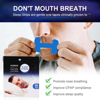 Anti-Schnarch Mund Tape 90 Stk. H-Shape Schnarchstopper