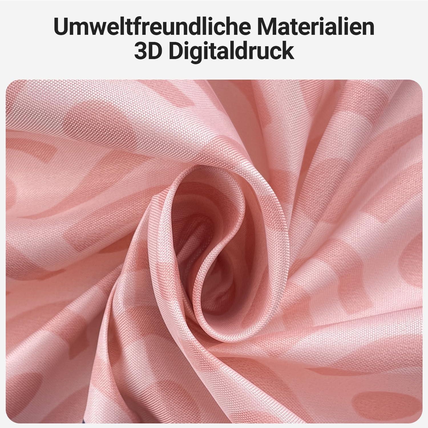 Duschvorhang 300x200cm Blume Wasserfest Waschbar mit Ösen 16 Ringe