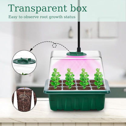 Growbox Komplettset mit Pflanzenlampe 5x Zimmergewächshaus