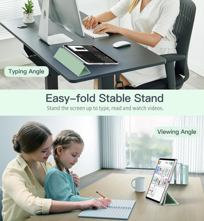 iPad Air 11 Zoll Hülle 2024/2022/2020, TPU Schutzhülle Grün