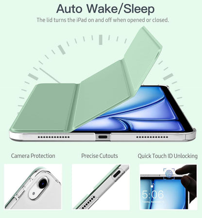 Hülle für iPad Air 11 Zoll 2024/2022/2020, TPU Matt Rückseite, Auto