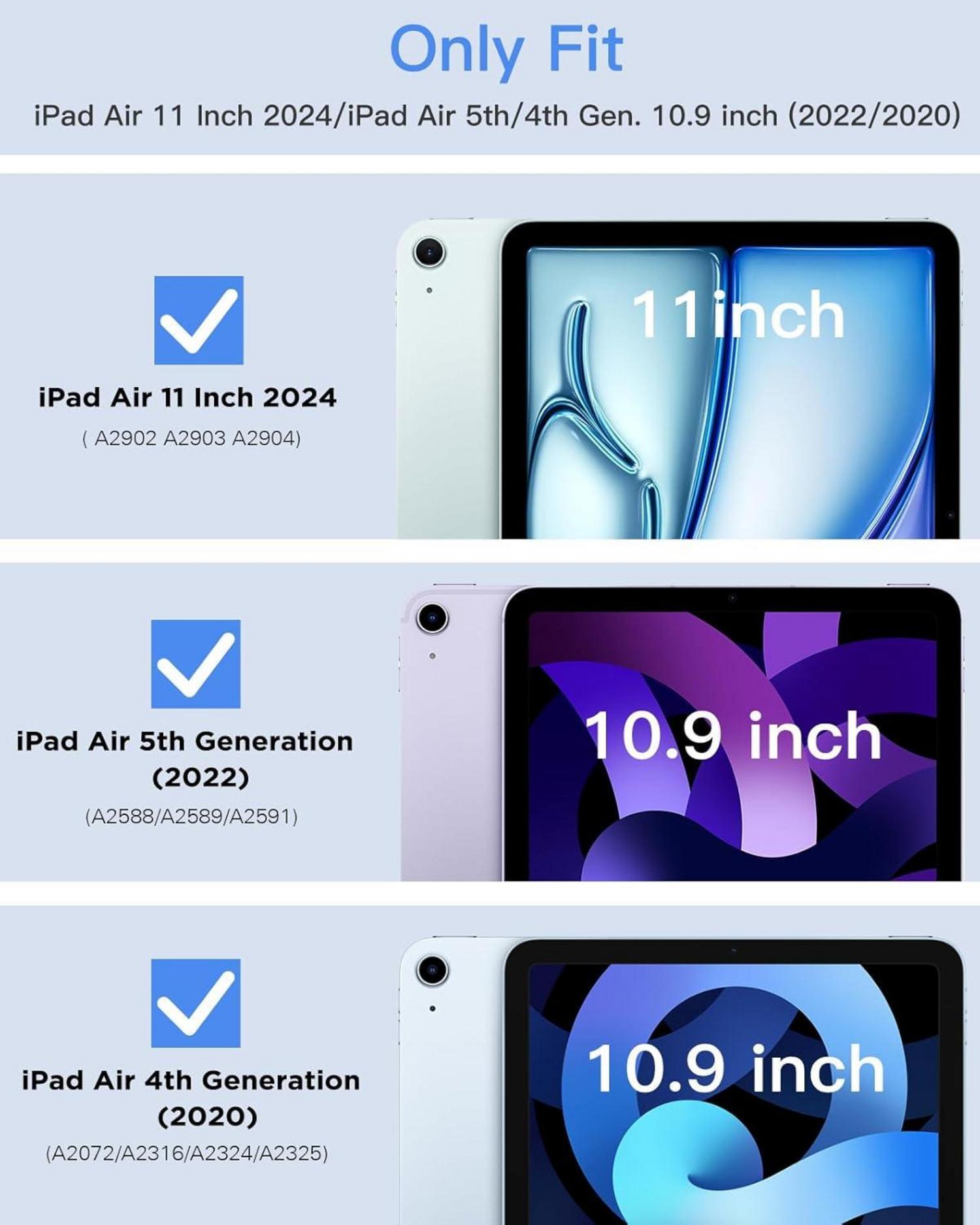 TiMOVO iPad Air 11 Hülle 2024/2022/2020