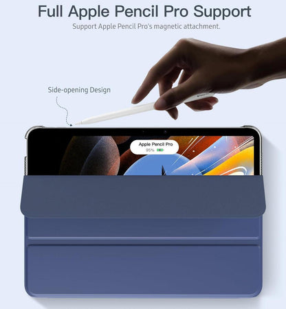 TiMOVO iPad Air 11 Zoll Hülle - Marineblau, TPU Rückseite, Auto Schlaf/Aufwach, Standfunktion