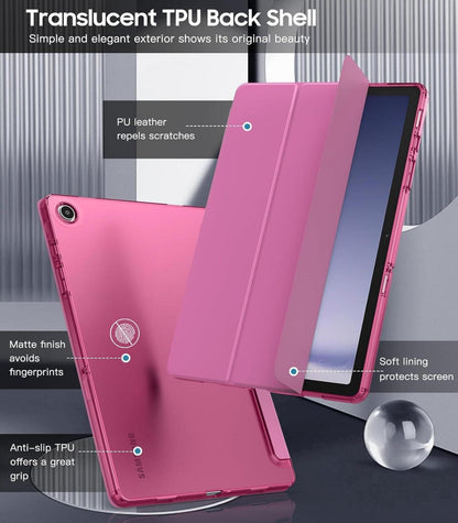 TiMOVO Samsung Galaxy Tab A9 Plus 11 Hülle 2023 TPU Schutzhülle Pink Lila