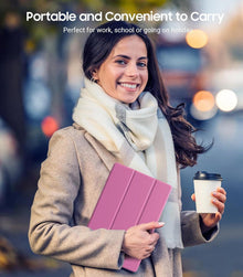 Schutzhülle für Samsung Galaxy Tab A9 Plus 11 Zoll 2023, TPU Transparent Pink