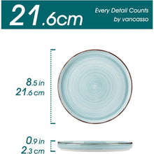 vancasso BONITA Steingut Speiseteller Set 6 Personen