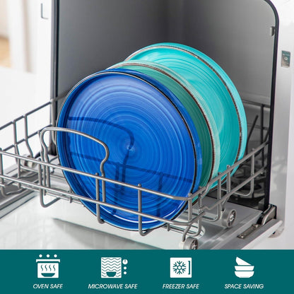 vancasso BONITA Steingut Speiseteller Set 6 Personen