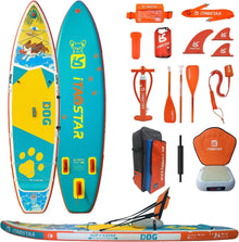 Aufblasbares Stand Up Paddle Board Premium Zubehör ADJ Paddel 120L