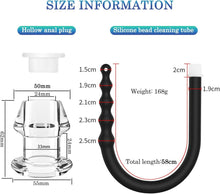 Analdusche 60cm mit 5 Analkugeln und Analplug BDSMJOY