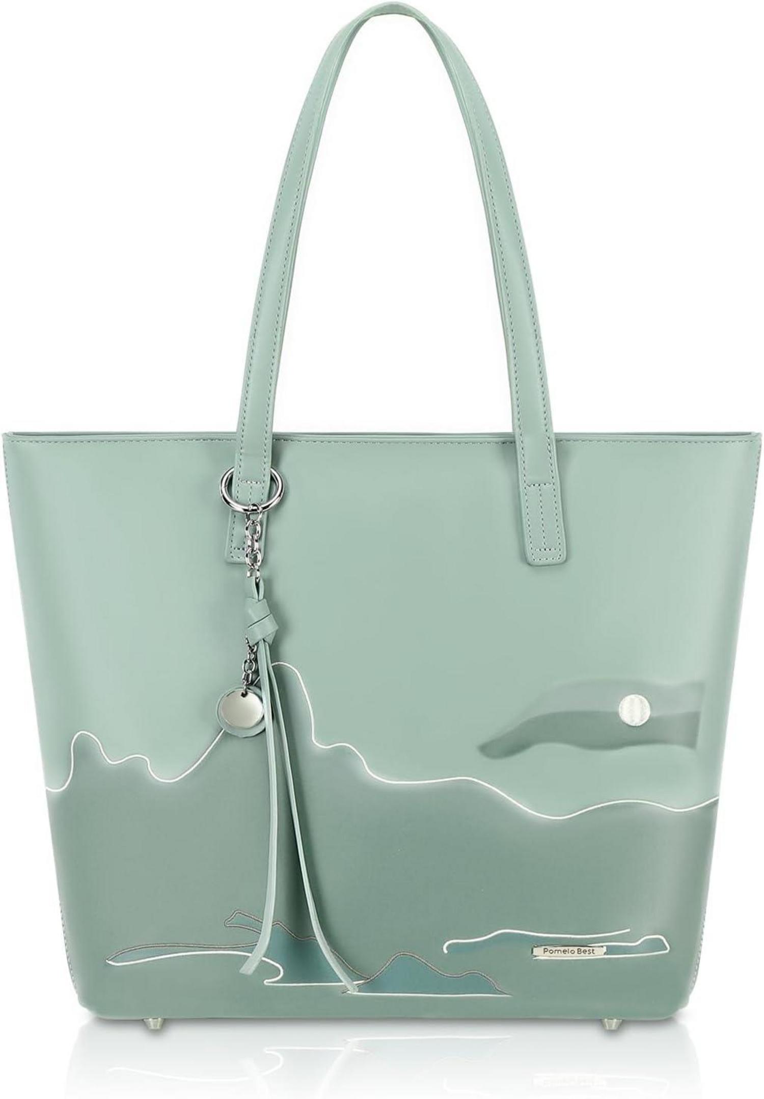 Elegante Damen Handtasche Shopper mit Patchwork-Design