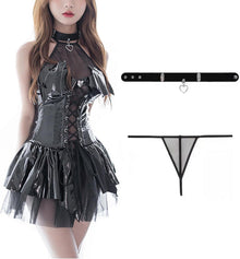 Leder Body Harness Punk Bondageset SM Kostüm Damen