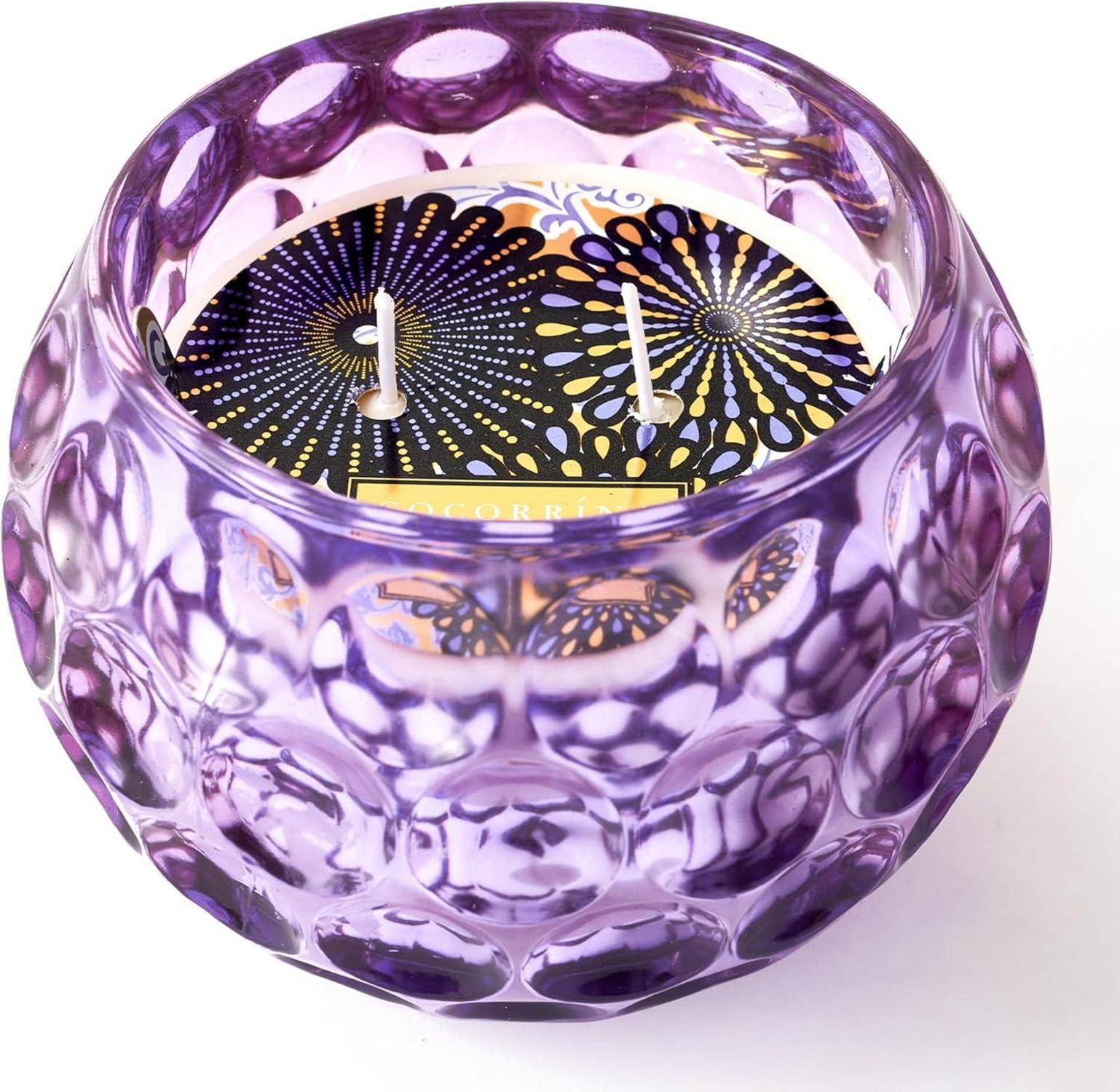Duftkerze im Glas, Violet Sandalwood 300g 2 Dochte Brenndauer 40h
